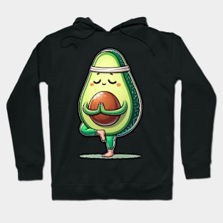 Funny Avocado Yoga Namaste Meditation Hoodie